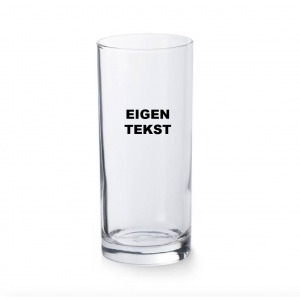 Glas met eigen tekst